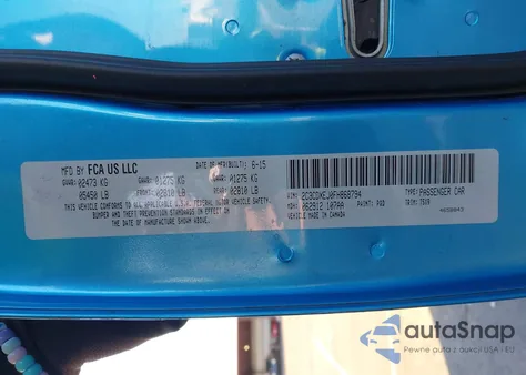 2015 Dodge Charger Srt 392 из США, поврежденный, VIN 2C3CDXEJ0FH868794